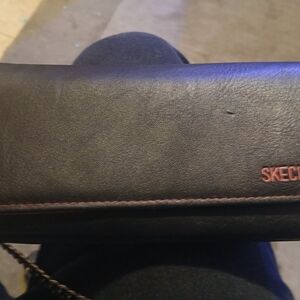 Skechers Black Leather Men's Wallet
